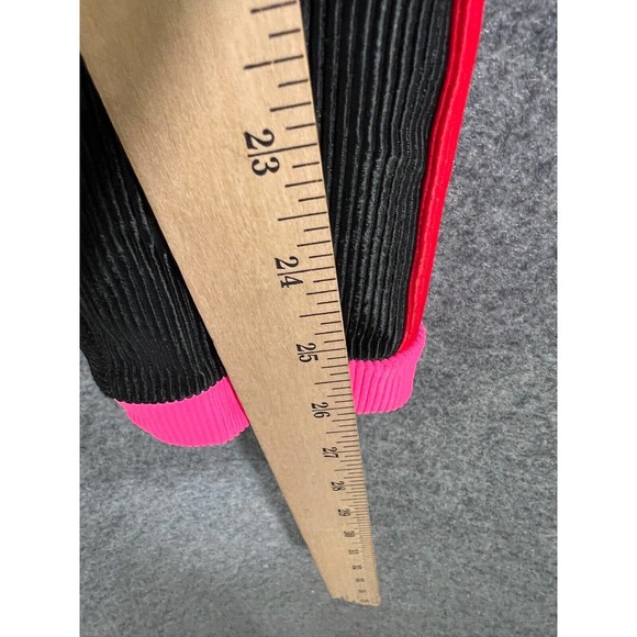 Beach Riot Sport Legging Women Extra Small Ribbed Red Black Striped Activewear - Picture 6 of 8